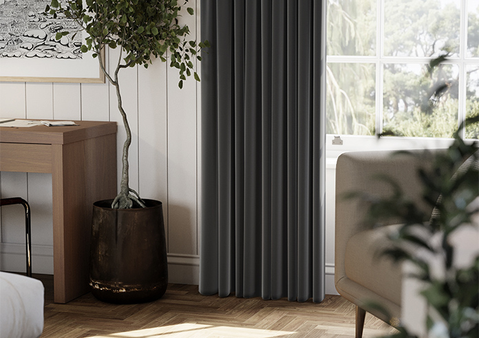 Luxe Velvet, Grey - Made to Measure Curtains - Image 5